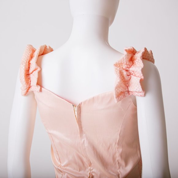 Vintage Hand-Made one of a kind Pink Pencil dress - Picture 8 of 12